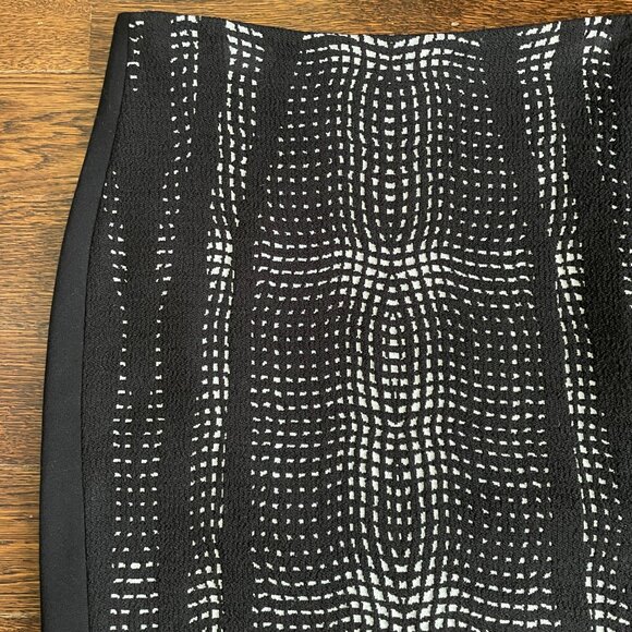 Diane Von Furstenberg DVF Panel Marta Black & White Pencil Skirt-Sz.2 - Picture 5 of 10